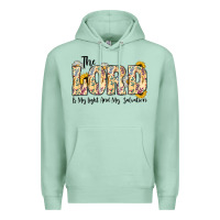 Seafoam the lord is my light and my salvation Premium Hoodie - CowhideDigitalArt