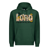 Sports Green the lord is my light and my salvation Premium Hoodie - CowhideDigitalArt