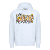 White the lord is my light and my salvation Premium Hoodie - CowhideDigitalArt