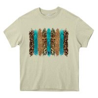 Mossy glitter turqoise leopard tooled leather background Heavy Core Tee - RanaPortraitStore