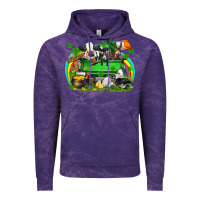 Cloud Purple St. Patrick's Day farm animal truck Vintage Hoodie - FaDigitalArtStudio