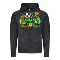 Vintage Black St. Patrick's Day farm animal truck Vintage Hoodie - FaDigitalArtStudio