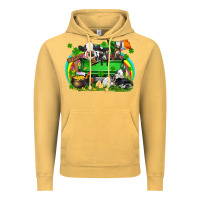 Vintage Mustard St. Patrick's Day farm animal truck Vintage Hoodie - FaDigitalArtStudio