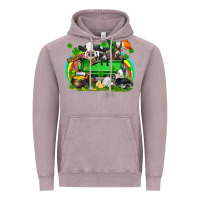 Vintage Zinc St. Patrick's Day farm animal truck Vintage Hoodie - FaDigitalArtStudio