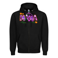 Black halloween mama Zipper Hoodie - AdoDesignShop