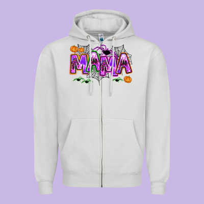 Halloween Mama Zipper Hoodie Designed By Adodesignshop