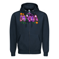 Navy halloween mama Zipper Hoodie - AdoDesignShop