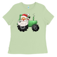 Matcha santa tractor Ladies Tee - CowGirlArtShop