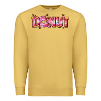 Antique Gold donut with donut and hearts Premium Sweatshirt - AdoDesignShop