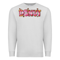 Dove Grey donut with donut and hearts Premium Sweatshirt - AdoDesignShop