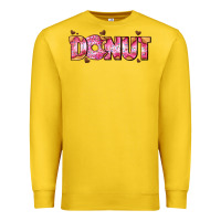 Lemon donut with donut and hearts Premium Sweatshirt - AdoDesignShop