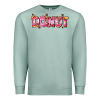 Seafoam donut with donut and hearts Premium Sweatshirt - AdoDesignShop