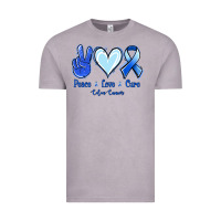 Vintage Zinc Peace Love Cure Colon Cancer Vintage Tee - Jasminsmagicworld