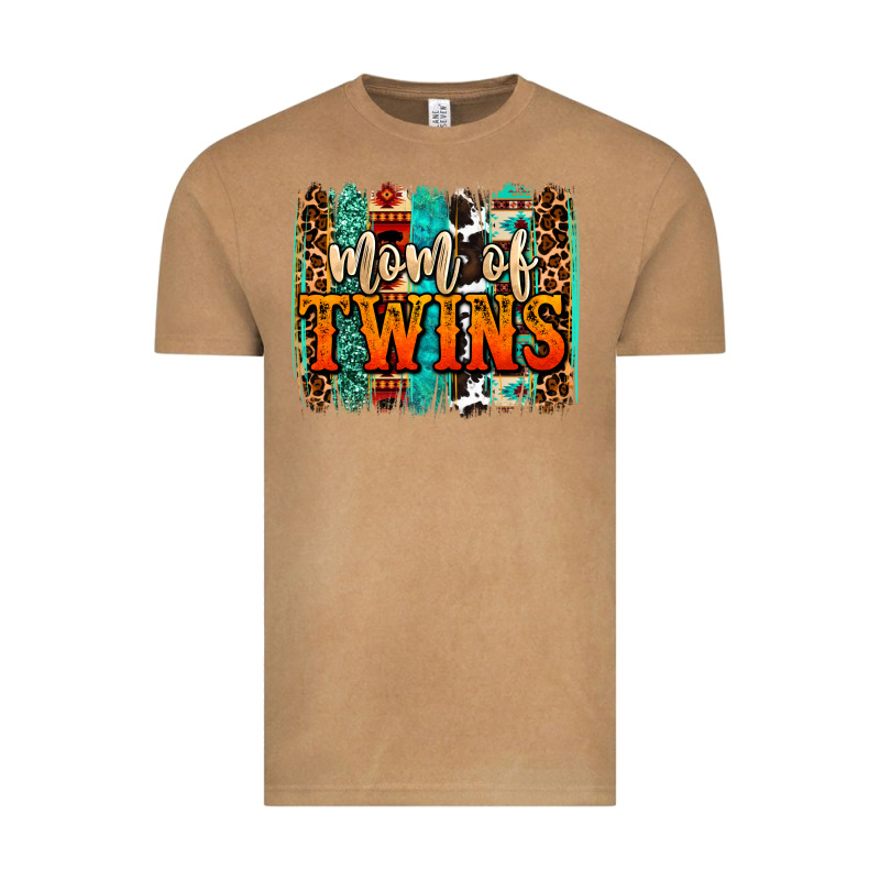 Mom Of Twins Western Brushstroke Vintage Tee by OliviaCreatesArt | Teevron