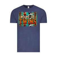 Vintage Denim mom of twins western brushstroke Vintage Tee - OliviaCreatesArt