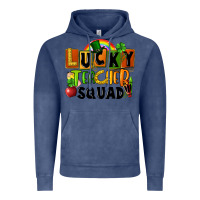 Vintage Denim lucky teacher squad St. Patricks Day Vintage Hoodie - FaDigitalArtStudio