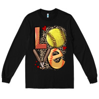 Black love softball Long Sleeve Tee - FaDigitalArtStudio