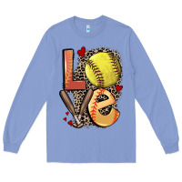 Colony Blue love softball Long Sleeve Tee - FaDigitalArtStudio