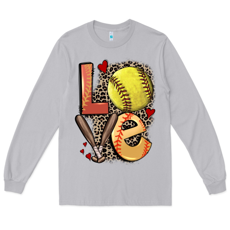 Love Softball Long Sleeve Tee by FaDigitalArtStudio | Teevron