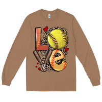 Toasted Coconut love softball Long Sleeve Tee - FaDigitalArtStudio