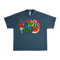 Midnight Navy Sweet summer time Urban Heavy Tee - FaDigitalArtStudio