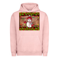 Pigment Salmon snowman Christmas Urban Hoodie - JahusDesignShop