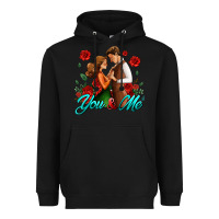 Black you and me Heavyweight Hoodie - AdoDesignShop