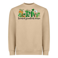 Mushroom st. patricks day registered nurse lpn heart Heavyweight Sweatshirt - BarkalooDesign