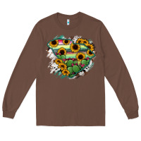 Chestnut South Carolina State Map Long Sleeve Tee - RanaPortraitStore