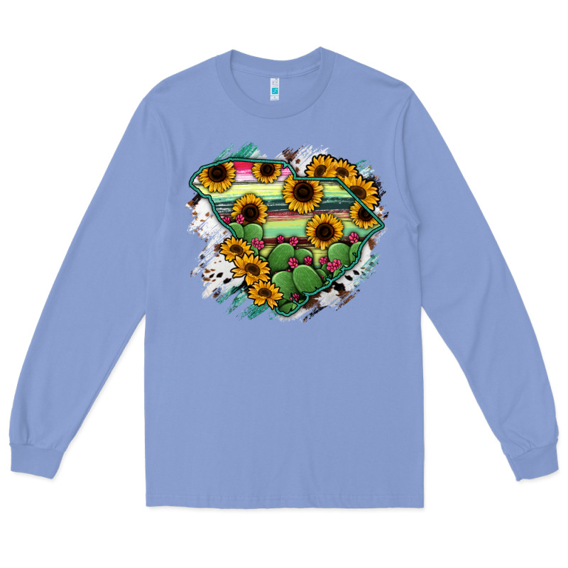 South Carolina State Map Long Sleeve Tee by RanaPortraitStore | Teevron