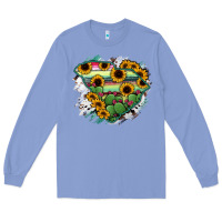 Colony Blue South Carolina State Map Long Sleeve Tee - RanaPortraitStore