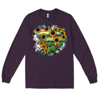 Plum South Carolina State Map Long Sleeve Tee - RanaPortraitStore