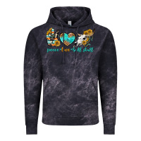 Cloud Black peace love bull skull bbs Vintage Hoodie - BundleAndBundleShop
