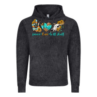 Vintage Black peace love bull skull bbs Vintage Hoodie - BundleAndBundleShop