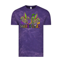 Cloud Purple mardi gras skeleton hands  fleur de lis Vintage Tee - OliviaCreatesArt