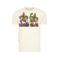 Vintage Arctic mardi gras skeleton hands  fleur de lis Vintage Tee - OliviaCreatesArt