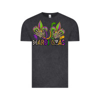 Vintage Black mardi gras skeleton hands  fleur de lis Vintage Tee - OliviaCreatesArt