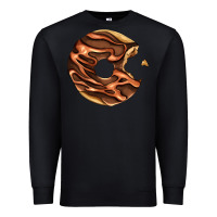 Black chocolate donut Premium Sweatshirt - AdoDesignShop