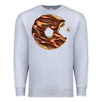 Heather Grey chocolate donut Premium Sweatshirt - AdoDesignShop