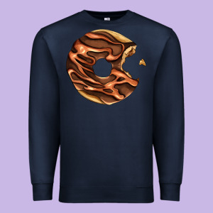Chocolate Donut Premium Sweatshirt Designed By Adodesignshop
