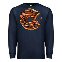 Navy chocolate donut Premium Sweatshirt - AdoDesignShop