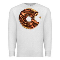 Oatmeal Heather chocolate donut Premium Sweatshirt - AdoDesignShop