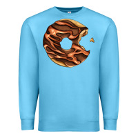 Ocean Blue chocolate donut Premium Sweatshirt - AdoDesignShop