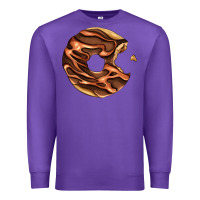 Purple chocolate donut Premium Sweatshirt - AdoDesignShop