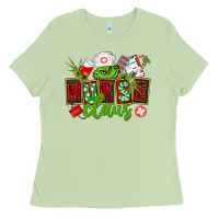 Matcha nurse claus christmas Ladies Tee - CowGirlArtShop
