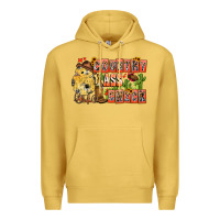 Antique Gold Country Ass Chick Premium Hoodie - CowhideDigitalArt