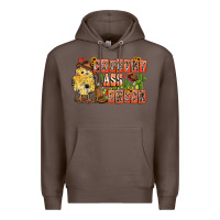 Coffee Country Ass Chick Premium Hoodie - CowhideDigitalArt