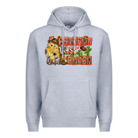Heather Grey Country Ass Chick Premium Hoodie - CowhideDigitalArt