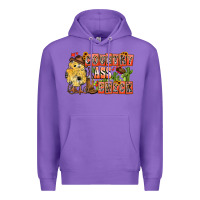 Purple Country Ass Chick Premium Hoodie - CowhideDigitalArt