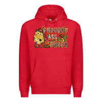 Red Country Ass Chick Premium Hoodie - CowhideDigitalArt